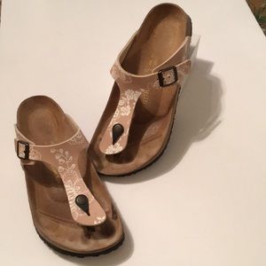 Papillio by Birkenstock beige, thong sandals